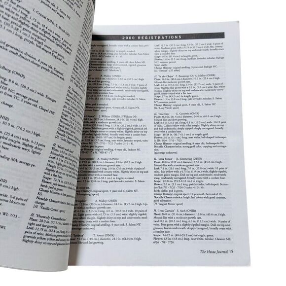 The Hosta Journal 2000 Registrations Magazine Vol 32 Number R - Picture 7 of 8